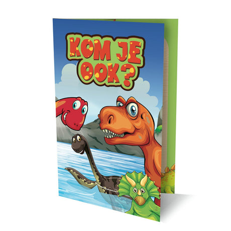 Invitaciones de dinosaurios, 6 uds.