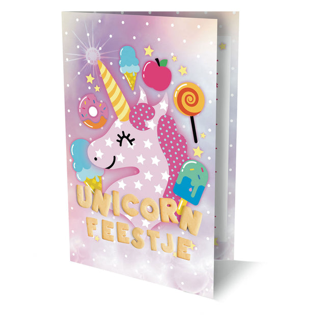 Invitaciones de unicornio, 6 uds.