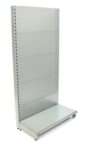 Muro de estante 1 metro de ancho (separado) 240x8x3 cm, profundidad del pie 47 16 cm