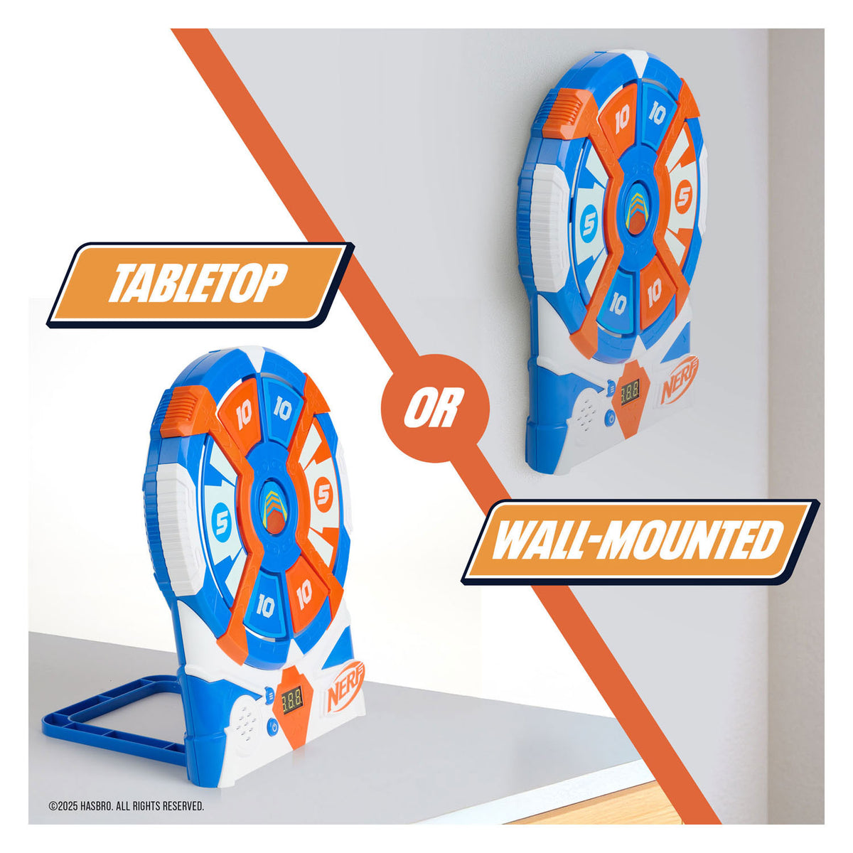 Hasbro nerf bullseye objetivo electrónico objetivo de tiro en movimiento