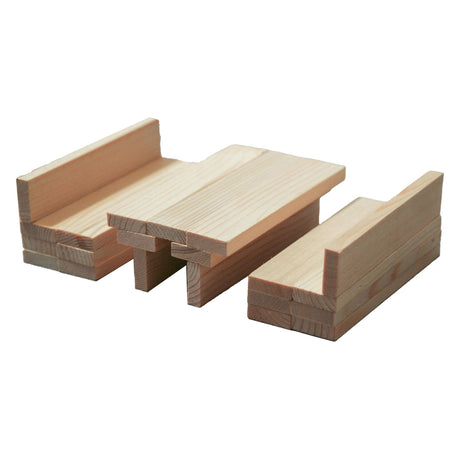 Tablones de madera Bblocks en caja de madera de lujo 500 piezas