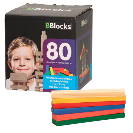 Tableros de construcción Bblocks de colores, 80 uds.