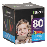 Tableros de construcción Bblocks de colores, 80 uds.
