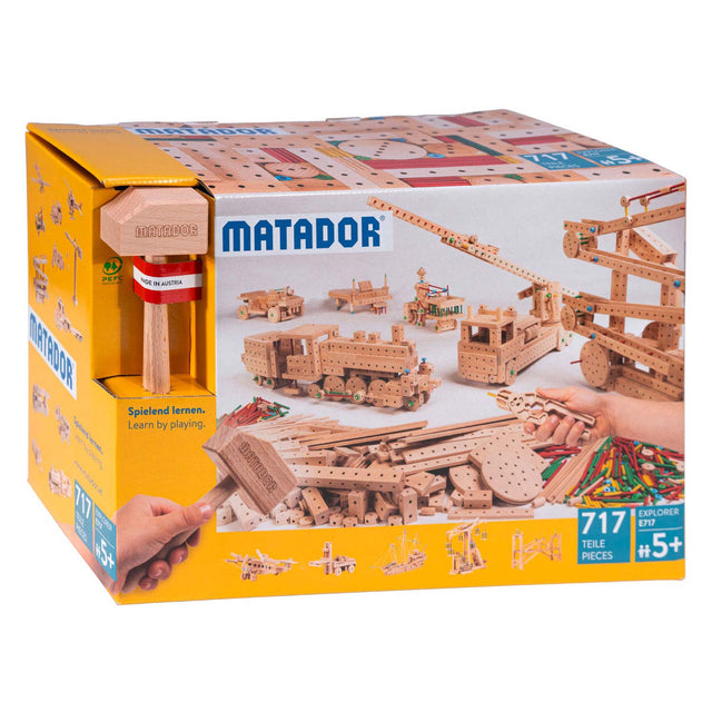 Matador Explorer E717 Construcción Set Hout, 717dlg.
