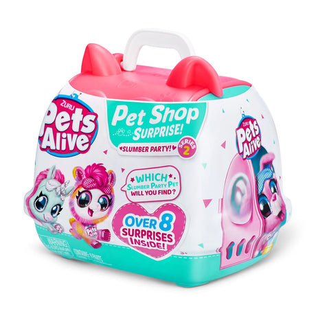 Juguete para perro de peluche Pets Alive Zuru - Fiesta de pijamas sorpresa en la tienda de mascotas.