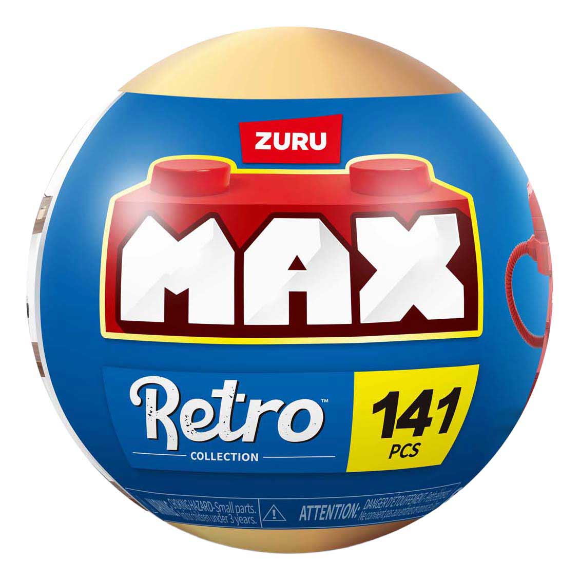 Set de construcción de teléfono retro premium Zuru max en bola sorpresa - 141 piezas.