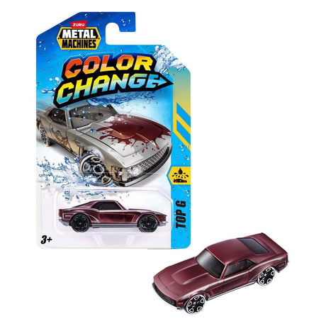 Coche de metal que cambia de color Zuru.