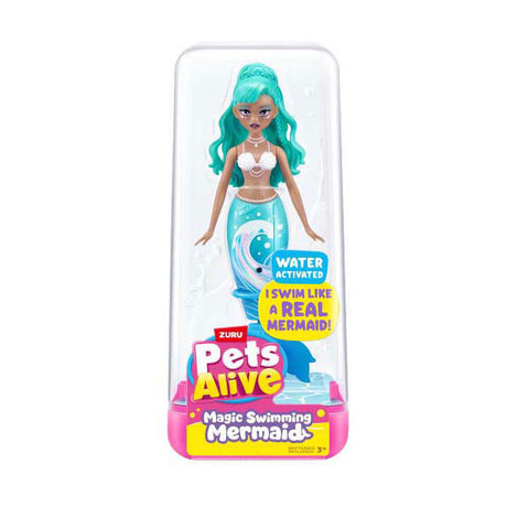 Zuru mascotas sirena nadadora viva