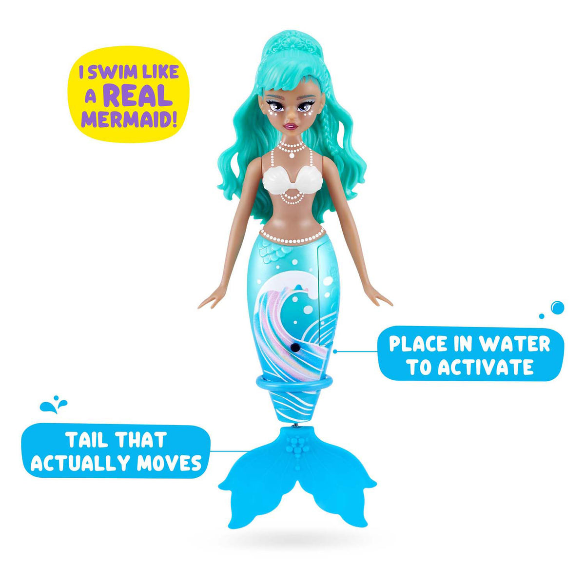 Zuru mascotas sirena nadadora viva