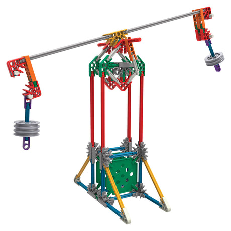 K'nex tallo exploraciones: juego de construcción de palancas y poleas