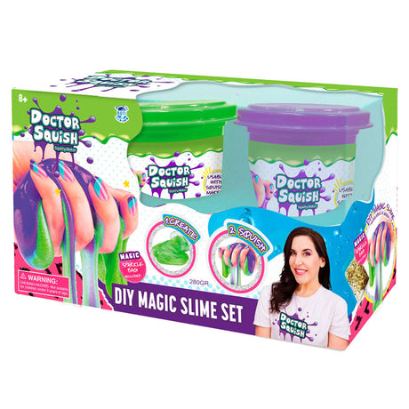 Boti doctor squish slime value pack - verde y morado, 240 gramos
