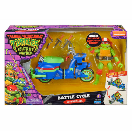 Playmates, tortugas ninjas mutantes adolescentes, scooter de batalla con raphael