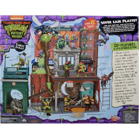 Boti juego de cuartel general de las Tortugas Ninja mutantes adolescentes