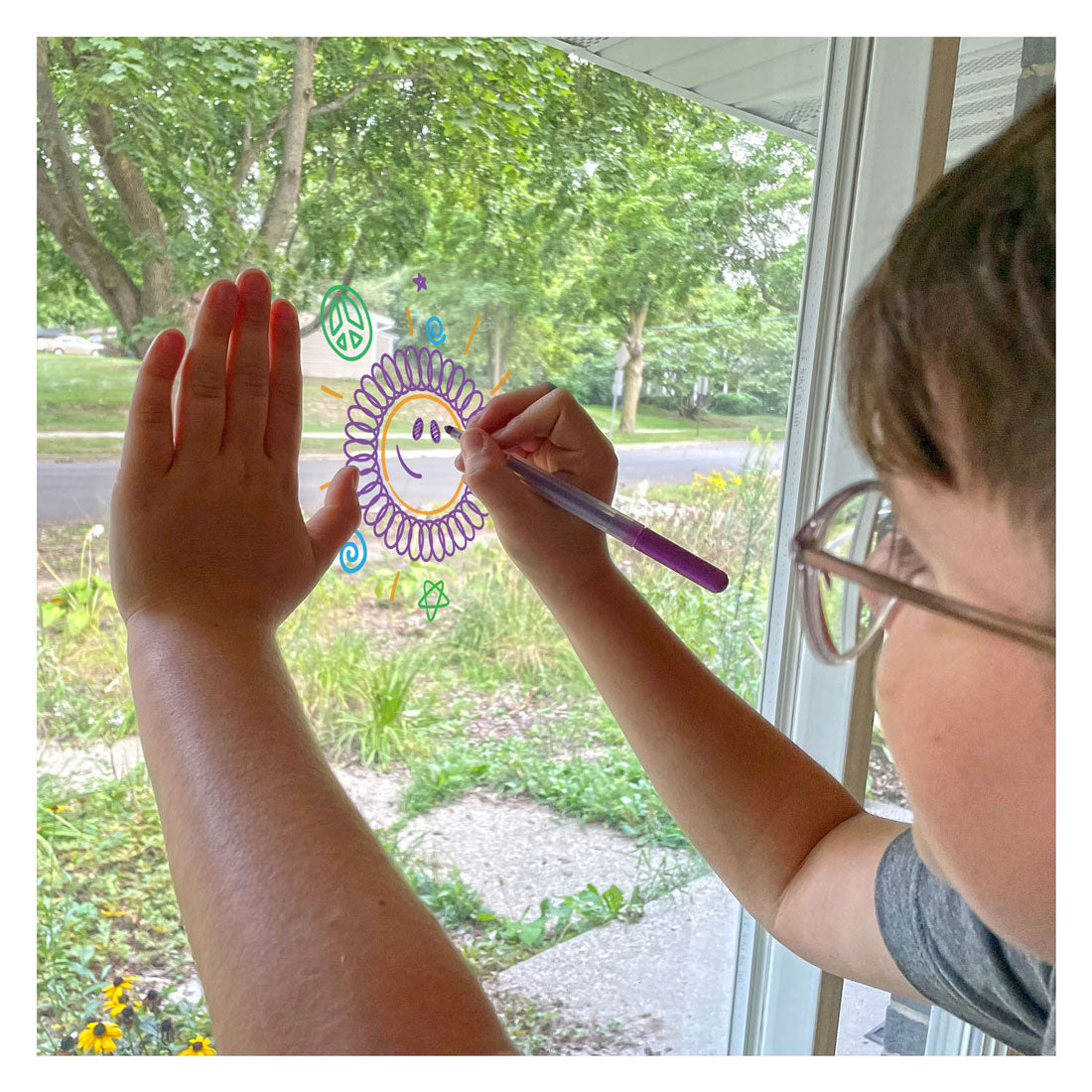 Espirógrafo - decorador de ventanas