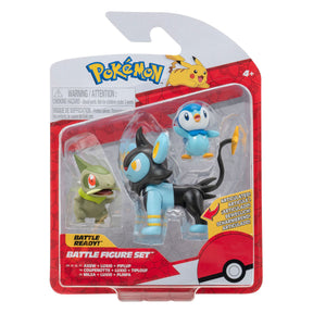 Boti Battle Figura Play Set Axew, Luxio, Piplup