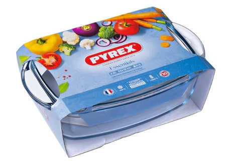 Fuente de horno Pyrex rectangular con tapa 4,3+2,2l 32 x 21 x 9 cm