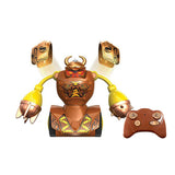 Paquete de batalla vikingo robo kombat iluminado en plata