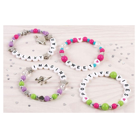 Make it real - diy block letter jewelry set - make 4 unique bracelets with letters
