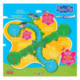 Gear2play peppa pig whiz around - juego de paseo en bote flotante - pista modular para moverse alrededor de vehículos