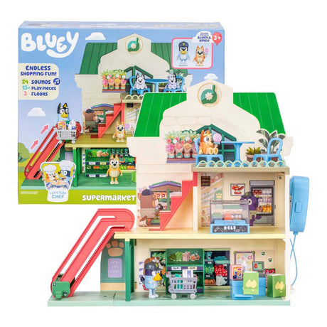 Moose Toys bluey lets play chef - juego de supermercado
