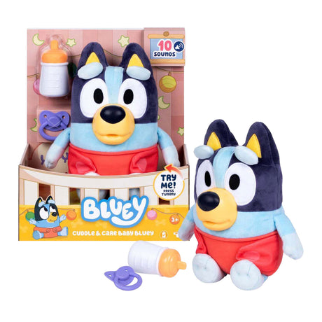 Peluche interactivo Spectron Baby Bluey para abrazar y cuidar