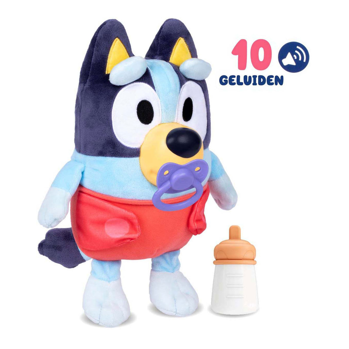 Peluche interactivo Spectron Baby Bluey para abrazar y cuidar
