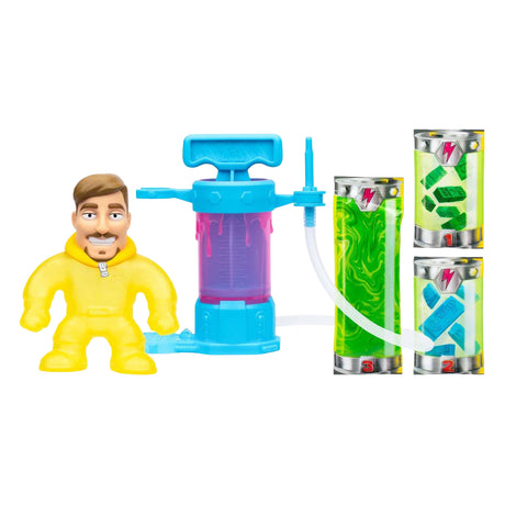 Estudio de creación de laboratorio Moose Toys mrbeast: ¡mezcla, rellena y crea el mrbeast elástico definitivo!