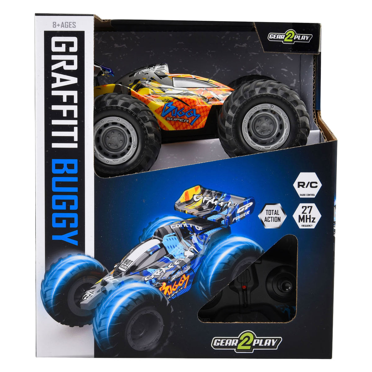 Gear2play rc graffiti buggy 1:24 - ruedas grandes