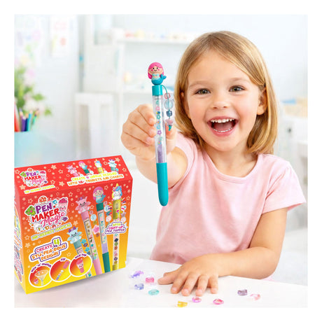 Gear2play pen maker magic - clásico: mágico - crea 4 bolígrafos únicos con cuentas, amuletos y figuras mágicas