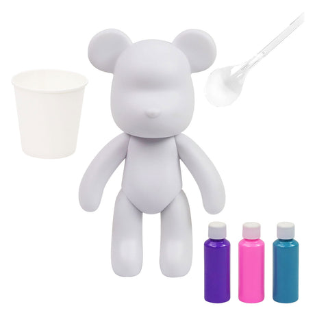Gear2play pour palz oso de pintura grande 'berry blast' - juego de pintura para verter (púrpura, rosa, azul)