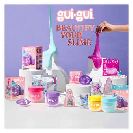 Moose Toys gui gui slime - shimmer deluxe duo pack - haz tu propia baba brillante y perfumada