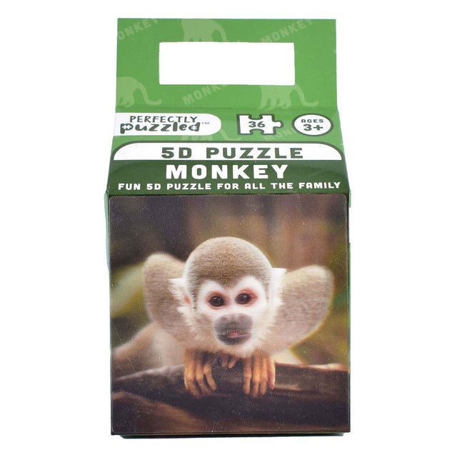 Puzzle de animales 5d mono, 36 uds.