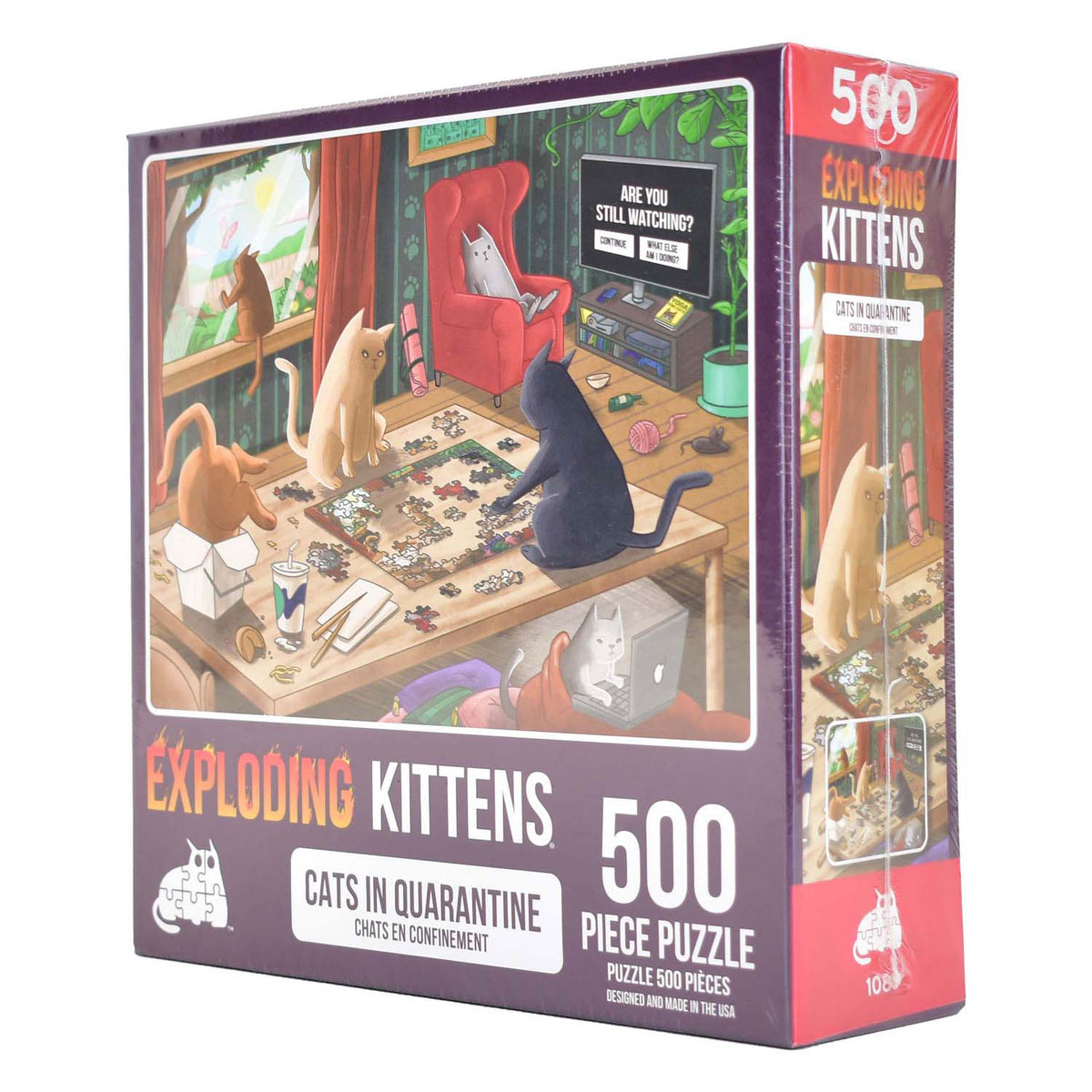 Puzzle de gatitos explosivos de Asmodee, 500 uds.