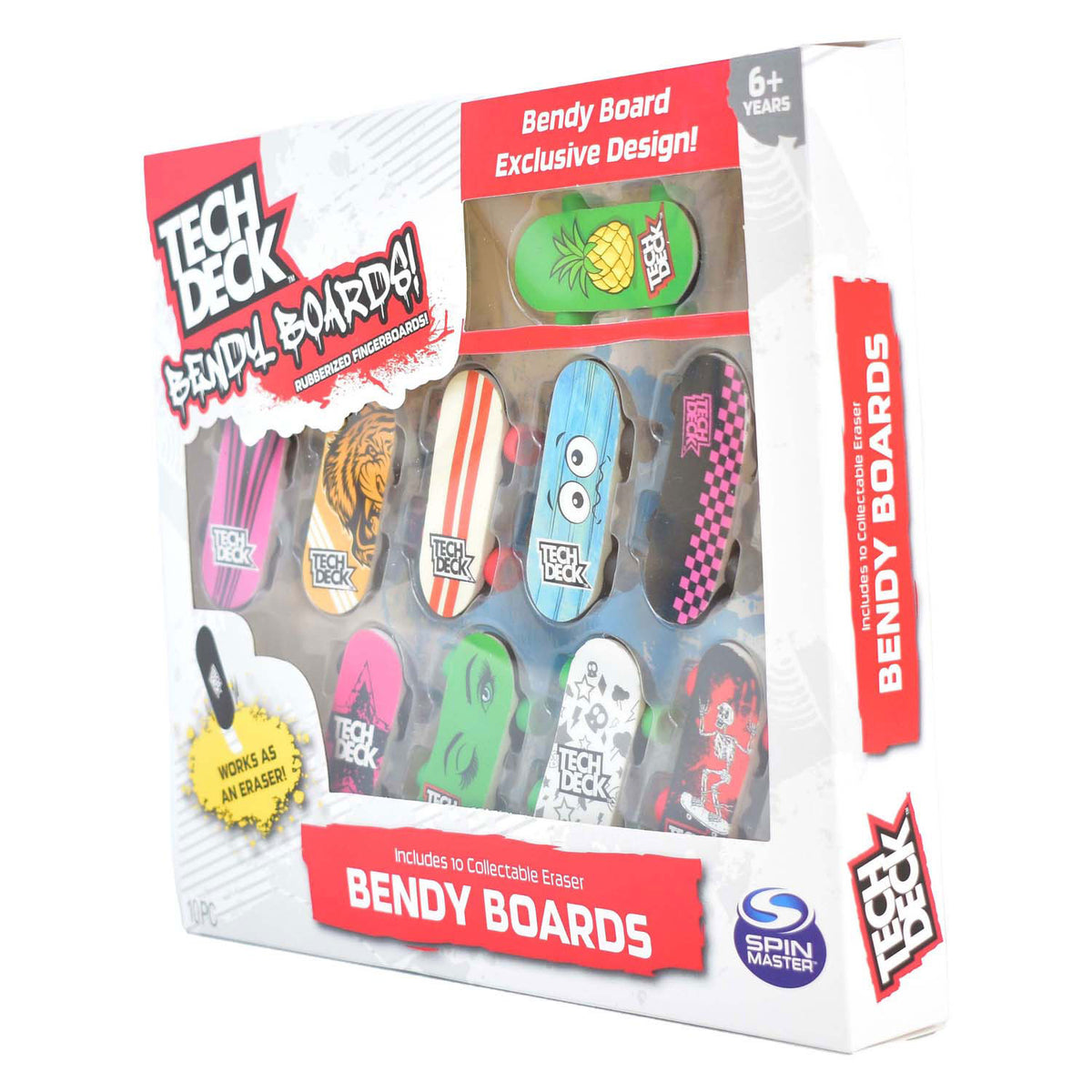 Spin master tech deck patinetas de dedo flexibles, paquete de 10