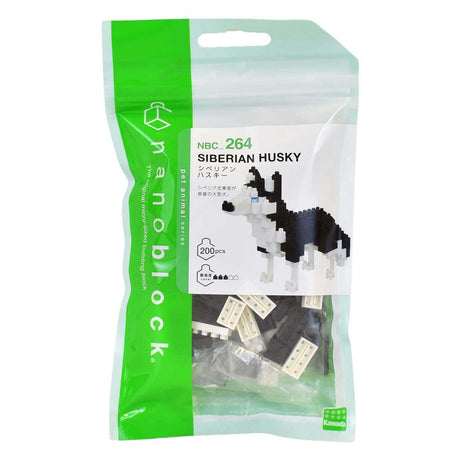 Nanoblock juego de construcción de nanobloques husky - 200 piezas.