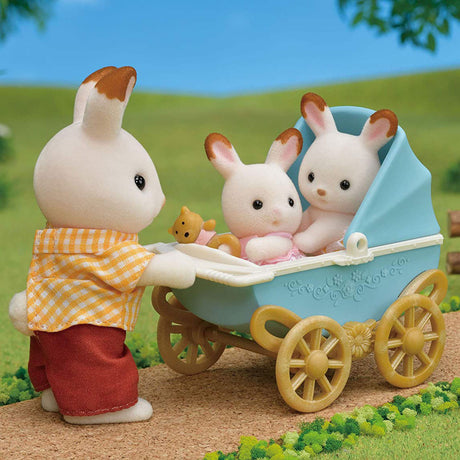 Sylvanian Families 5432 Juego de conejos gemelos de chocolate