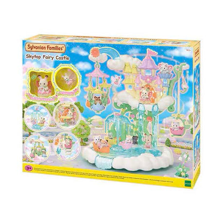 Sylvanian Families 5815 Castillo de la Princesa Celestial que incluye 2 figuras de juego suaves y aterciopeladas
