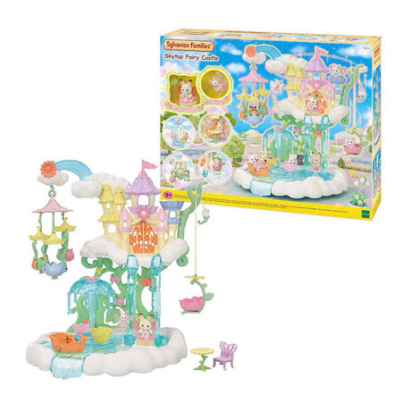 Sylvanian Families 5815 Castillo de la Princesa Celestial que incluye 2 figuras de juego suaves y aterciopeladas