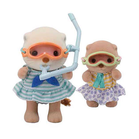 Sylvanian Families 5804 Sea Otter Sisters - Conjunto de snorkel llamativo