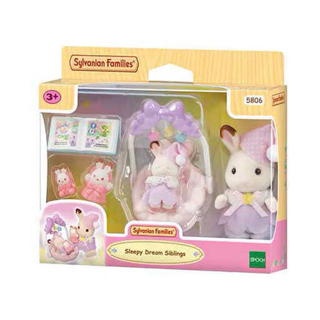 Familias Sylvanian 5806 sueño soñoliento conjunto hermano-hermana