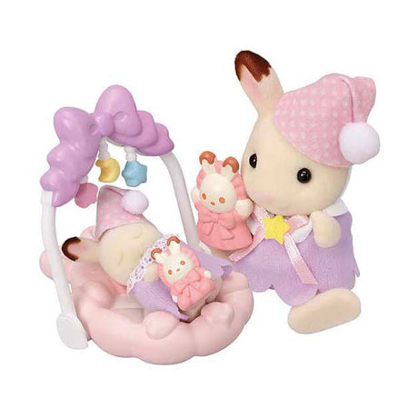 Familias Sylvanian 5806 sueño soñoliento conjunto hermano-hermana