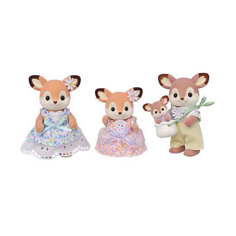 Sylvanian Families 5799 Ciervos familiares - 4 figuras de juego suaves y aterciopeladas