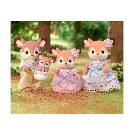 Sylvanian Families 5799 Ciervos familiares - 4 figuras de juego suaves y aterciopeladas