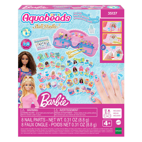Kit de diseño de Barbie para salón de uñas Aquabeads