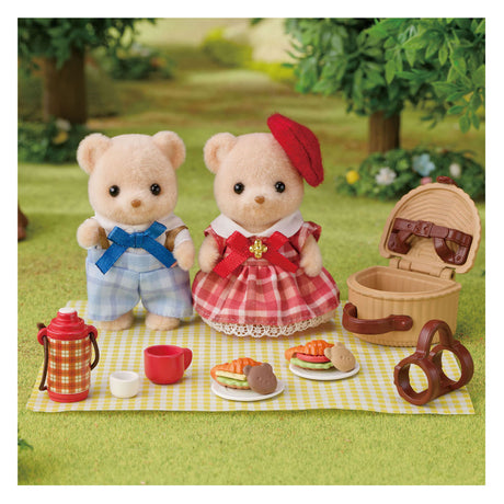 Sylvanian Families 5853 Hermana y hermano con ositos de galletas - Set de picnic