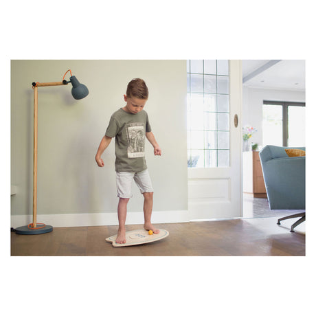 Bs toys tabla de surf de juego de equilibrio de juguete para exteriores - 50 cm - juguetes de madera - juguetes de equilibrio - juego de equilibrio - regalo para niños