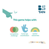 Bs toys mikado - palos grandes - madera - juguetes de exterior - juego familiar - regalo para niño
