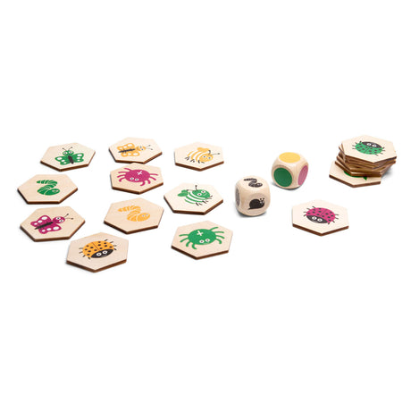 Bs toys juego de búsqueda de animales de madera, 20 uds.