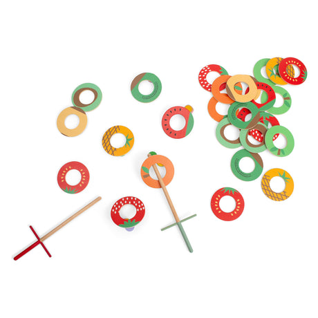 Bs Toys atrapa el juego de atrapar y lanzar frutas, 31 piezas.
