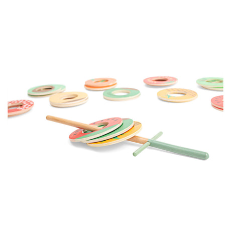 Bs Toys atrapa el juego de atrapar y lanzar frutas, 31 piezas.